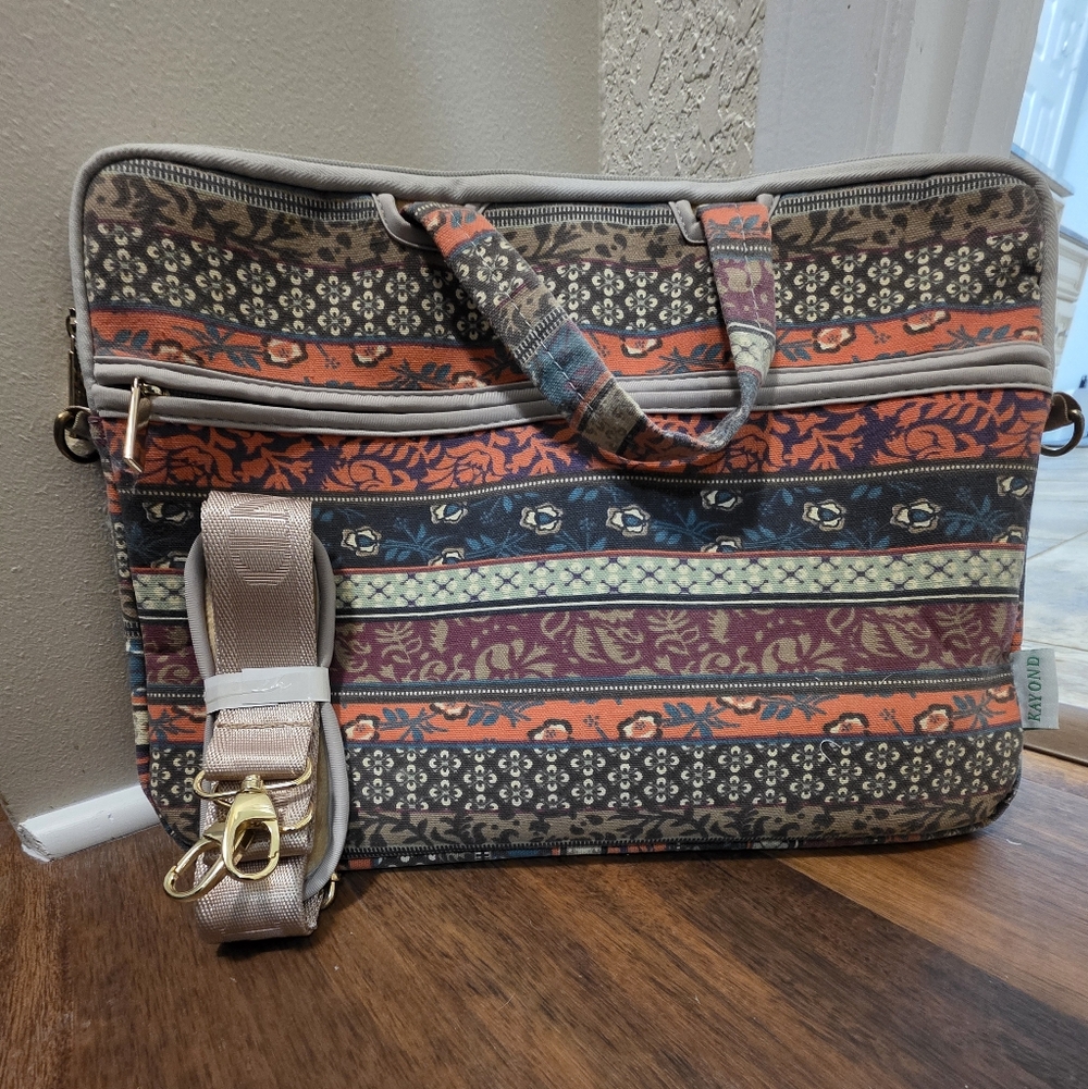 Multicolor Striped Women's Laptop Bag - Vera Bradley